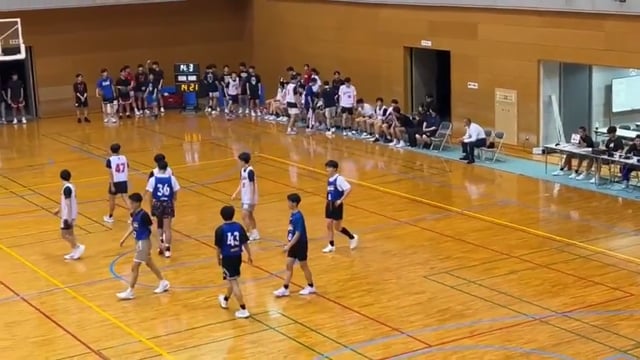 2日目　vs川内高校2Q 44-31