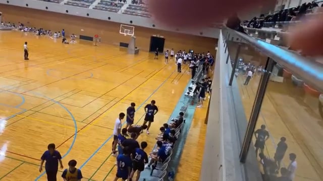 2日目　vs川内高校B 2Q 44-32
