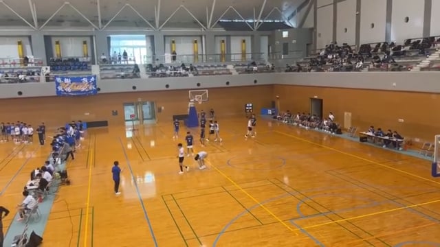 2日目　vs熊本第二高校2Q 28-25